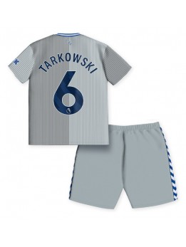 Billige Everton James Tarkowski #6 Tredjedraktsett Barn 2023-24 Kortermet (+ Korte bukser)